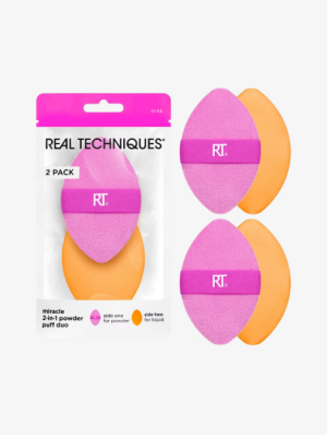 Miracle 2-In-1 Dual Sided Powder Puff – Flawless Makeup Application