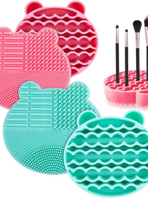 2-in-1 Silicone Makeup Brush Cleaner & Drying Rack