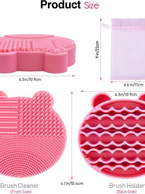 2-in-1 Silicone Makeup Brush Cleaner & Drying Rack