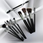 Premium Black Makeup Brush Set – Full Face & Eye Essentials